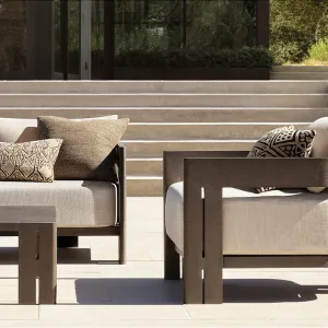 Luxury Modern 6 Seat Aluminum Garden Lounge Sofa Set Premium Patio Furniture for Outdoor Dining in Living Room Balcony