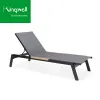 Modern Aluminum Garden Sun Loungers Waterproof UV Resistant Foldable for Pool Side Patio Beach Use