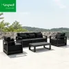 Modern Commercial Outdoor Hotel Aluminum Lounge Sofa Set Weather Resistant for Patio Garden Courtyard Park Furniture