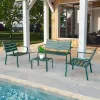 Modern Design Outdoor Aluminum Metal Garden Sofa Set Waterproof Lounge Furniture for Hotels Dining Courtyard