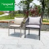 Modern Outdoor Dining Chair with Rope Aluminium Frame Garden Furniture for Kitchen and Balcony or Outdoor Space