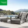 Modern Outdoor Garden Villa Park Hotel Courtyard Living Room Aluminum Patio Furniture Sofa Set Sectional Sofa Set Waterproof