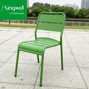 Modern Portable Waterproof Aluminum Metal Camping Chair for Outdoor Leisure Garden Dining Courtyard Park Use