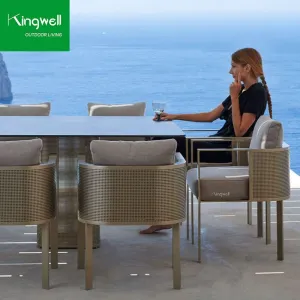 Modern Style Garden Furniture Stainless Steel Chair Stainless Garden Relaxing Metal Patio Sofa Chairs for Outdoor Park Hotel Use