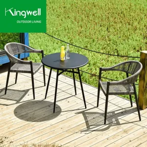 Modern 4 Seater Outdoor Dining Set Quality Assured Wholesale Price Garden Tables and Chairs for Living Room or Hotel Use