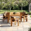 New Design Garden Teak Furniture Outdoor Dining Restaurant Table and Chair Set with Quality Assurance