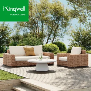 OEM Factory Rattan Wicker Furniture Aluminum Garden Sofa Set Outdoor Patio Furniture with Best Quality