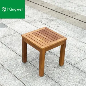 Outdoor Furniture Teak Outdoor Side Table Small Patio Garden Wood Furniture Coffee Table for Sun Lounger