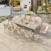 Patio Balcony Furniture Set Garden Table Chair Modern Dining Chair Comfortable Patio With Outdoor Aluminum Dinning Sets