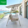 Popular New Arrival Transparent Outdoor Furniture Hanging Swings Rocking Sofa Chairs for Living Room