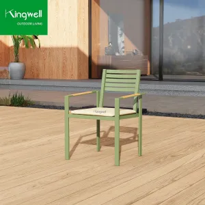 Simple Style Modern Style Chairs Outdoor Garden Furniture Stackable Patio Dining Chair for Restaurant Hotel Balcony