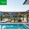Smart Motorized Aluminium Pergola Powder Coated Waterproof Windproof Modern Design Environment Friendly Outdoor Furniture for