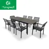 Stackable Outdoor Dinner 8seat Table Chairs Restaurant Expansion Garden Table and Chairs Set Outdoor Table and Chair