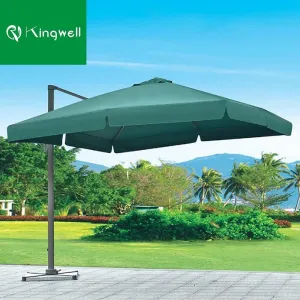 Top Selling Aluminum Alloy Frame Garden Big Umbrella Outdoor Pool Stand Parasols Umbrellas Parasol for Restaurant With LED