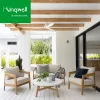 Waterproof Teak Wood Sofa Cushions Living Room Balcony Garden Patio Sectional Modern Outdoor Teak Sofas