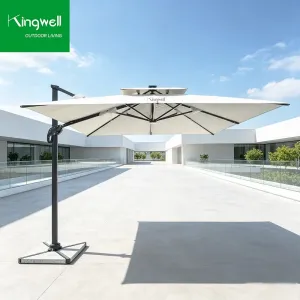 Waterproof UV Resistant Windproof Wind Resistant Sun Protection Heavy Duty Umbrella Premium All Weather Outdoor Parasol