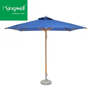 Wholesale Large Outdoor Parasol Patio Umbrella Garden Furniture with Waterproof Foldable Feature Beach Lounge with Marble Bases