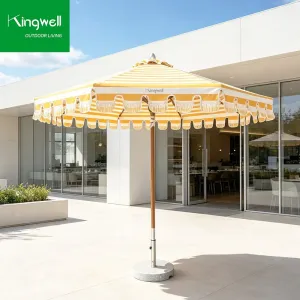Wholesale Luxury Commercial Modern Large Outdoor Parasol Patio Umbrella Garden Furniture Waterproof Foldable Anti-UV UV Hotel