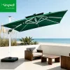 Wholesale Modern Large Outdoor Polyester Parasol Patio Umbrella Garden Furniture Waterproof Anti-UV Foldable Courtyard Hotel