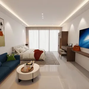 Bespoke Solid Wood Eco-Friendly Modern Hotel Bedroom Set for Villa and Commercial Use
