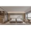 China Boutique Hotel Furniture Manufacturer Queen Size Hotel Bed Easy Installation Modern Wooden Hotel Bedroom Set for Apartment