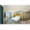 China Manufacturer Factory Modern Luxury 5 Star Resort Hotel Chic Wooden Hotel Bedroom Set Renovation Full Hotel Room Furniture