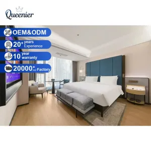 Commercial Durable Whole Set 5 Star Hotel Bedroom Furniture Guest Room Furniture for Boutique Hotel Serviced Apartment Resorts