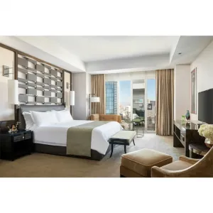 Commercial Hospitality Solid Wood Eco-Friendly 5 Star Luxury Boutique Hotel Bedroom Furniture Custom Apartment Set