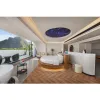 Commercial Hotel Furniture Solid Wood Round Bed Four Seasons Holiday Resort Hotel Vietnam Project Modern Hotel Bedroom Set