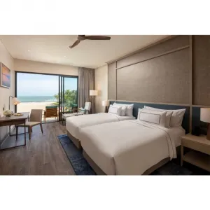 Complete Hotel Bedroom Furniture Set Custom-made Hotel Bed Hotel Room Furniture One-stop Economic Apartment Projects