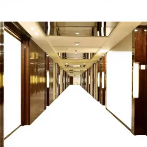 Custom Design Modern Hotel Lobby Furniture Solid Wood Durable Hotel Corridor Wall Panels for Boutique Hotel Lobby Apartment