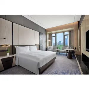 Custom Luxury Solid Wood 5-Star Hotel Bedroom Furniture Hotel Renovation Project Full Hotel Room Furniture Set