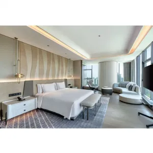 Custom Luxury 3-5 Star Hotel Bedroom Furniture Set king Size Hotel Bed Modern Full Hotel Room Furniture Suites Project Solution