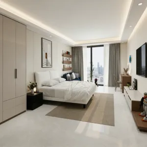 2026 Custom Modern Hotel Apartment Bedroom Furniture Set Hotel Bed Full Hotel Room Furniture Hospitality Project Solution