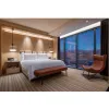 Custom Modern Luxury Wood Hotel Bedroom Furniture Set King Size E0 Grade Materials 5 Star Commercial Use