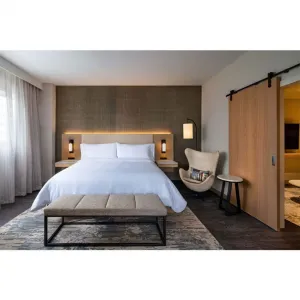Custom Modern 5 Star Hotel Room Furniture Set Complete Package Hotel Bedroom Set Space Saving Small Apartment Furniture Project