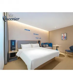 Custom Solid Wood Luxury Modern King-Sized Hotel Bedroom Furniture Set for Apartment Villa 5-Star Hotels