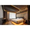 Custom Solid Wood Modern 5 Star Hotel Bedroom Furniture Set Eco-Friendly Durable Full Bed Apartment Luxury with 5-Year Warranty