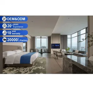 Custom 5 Star Hotel Furniture Manufacturer Hotel Bedroom Set Modern Luxury Hotel Suite Furniture Project Hospitality Supplier