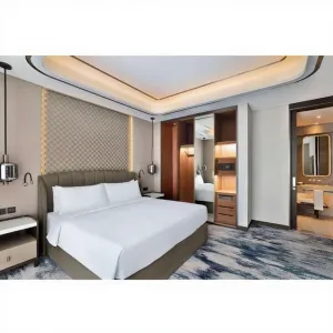 Factory Commercial 5 Star Hotel Bedroom Furniture Set Customized Hotel Suites Project Marriott Hotel Room Furniture for Sale