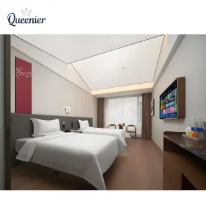 Factory Customized Resort Hotel Apartment Villa Luxury Hotel Bedroom Furniture Set King Size Hotel Room Bed Professional Design