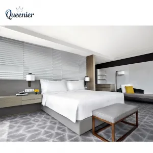 Factory Direct Luxury Commercial 5 Star Hotel Bedroom Furniture Set Boutique Hotel Modern Hotel Room Bed Interior Design Project
