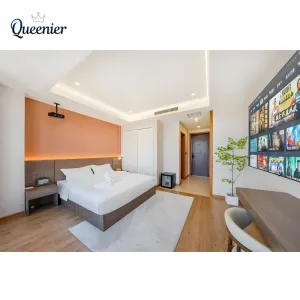Factory Direct Modern 5 Star Hotel Bedroom Furniture Set Custom Hotel Room Furniture Apartment Project Foshan Manufacturer