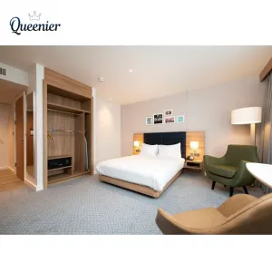 Factory Direct Modern 3-5 Star Wooden Hotel Bedroom Furniture Set Luxury Hotel Furniture Manufacturer Renovation Apartment Use