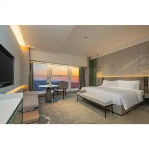 Factory Direct Sale Commercial Hotel Bedroom Set with Standard Size Hotel Bed Guest Room Furniture Holiday Inn Furniture Project