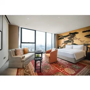 Factory Hampton Style Modern Luxury 5 Star Hotel Bedroom Furniture Set Hotel Beds Custom Hotel Furniture Project with CAD Design