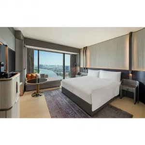 Factory Manufacture Hotel Ffe Supplier Full Set Bed Hotel Room Wooden Hotel Bedroom Set for Holiday Inn Express Hotel Furniture