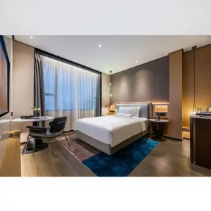 Factory Manufacturer 5 Star Hotel Bedroom Set Wholesale Economical Full Set Hotel Guest Room Furniture One Stop Solution Project