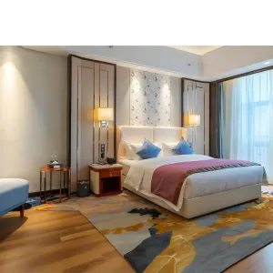 Factory Modern Luxury 5 Star Hotel Bedroom Furniture Set Custom Wooden Hotel Bed Hotel Room Furniture Suite for Villa Apartment
