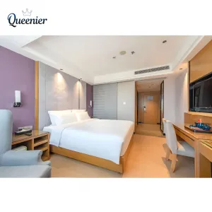 Factory Modern 5 Star Complete Hotel Bedroom Furniture Set Luxury Interior Design Boutique Hotel Resorts Wood Hotel Style Bed